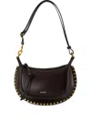 Isabel Marant Oskan Moon Shoulder Bag With Studded Design In Black