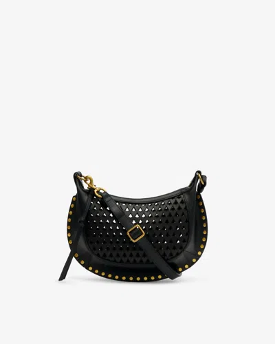 Isabel Marant Women's Oskan Moon Soft Leather Shoulder Bag In Black