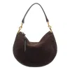 Isabel Marant Suede Shoulder Bag Removable Handle In Brown