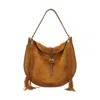 Isabel Marant Women Oskan Soft Shoulder Bag In Brown