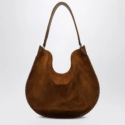 Isabel Marant Women's Oskan Soft Suede Hobo Bag In Brown