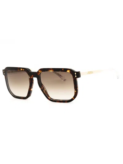 Isabel Marant Women's Oval Plastic Frame Sunglasses In Brown
