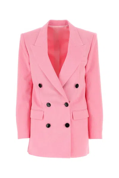 Isabel Marant Women Pink Wool Oversize Nevim Blazer