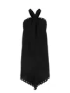 Isabel Marant Women Black Polyester Tegany Mini Dress In Black