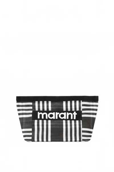 Isabel Marant Women's Powden Clutch Bag In Black In Multi