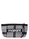 Isabel Marant Powden Pouch In Black White