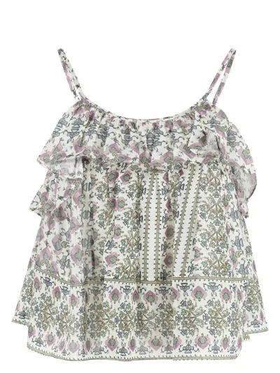 ISABEL MARANT WOMEN'S PRINTED SILK TOP