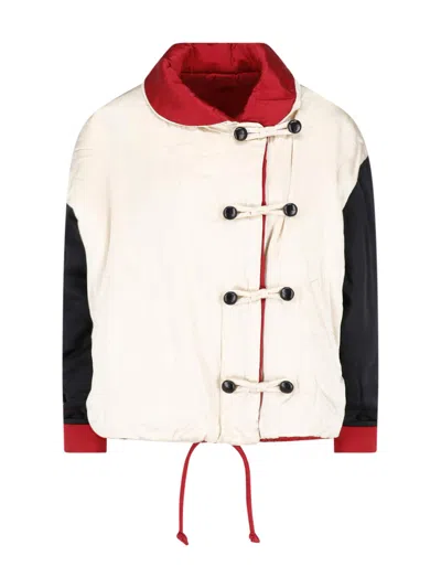 Isabel Marant Women's Puffer Jacket With Toggle Closure In Animal Print