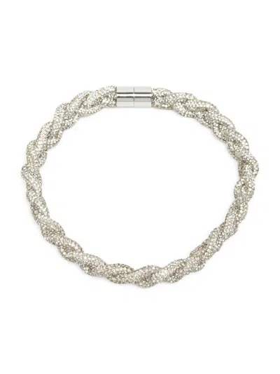 Isabel Marant Women's Ras Du Cou Goldtone, Crystal & Cotton Choker Necklace In Pink