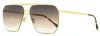 Isabel Marant Women's Rectangular Sunglasses Im0101s 01qpr Gold 61mm In Multi