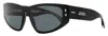 Isabel Marant Women's Rectangular Sunglasses Im0172s 807ir Black 57mm In Black