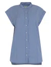 Isabel Marant Reggy Striped Cotton Shirt In Light Blue