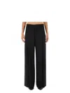 Isabel Marant 'romina' Grey High Waist Pants With Check Motif In Black