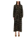 Isabel Marant 'sana' Silk Robe Noire In Black