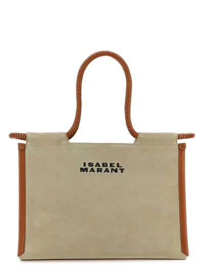 Isabel Marant Women's Sand Canvas Toledo Shopping Bag