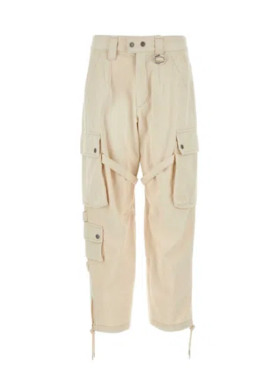 ISABEL MARANT WOMEN'S SAND COTTON EUSEBIO CARGO PANT