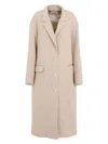 Isabel Marant Beige Wool Overcoat