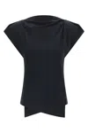 Isabel Marant Black Sebani T-shirt In Blue