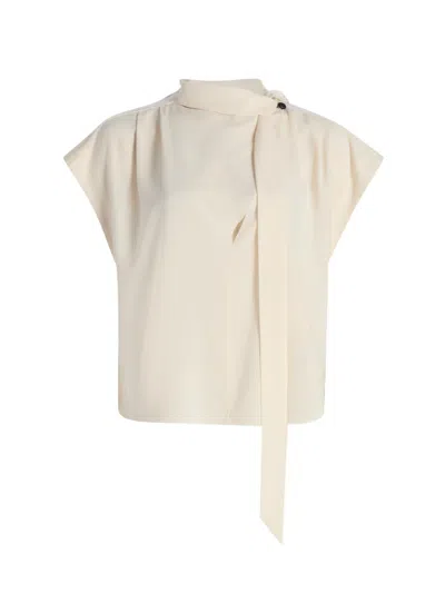 Isabel Marant Selene Short-sleeved Blouse In White