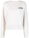 Isabel Marant Shad Lightweight Cotton Sweatshirt With Logo Clothing In Yellow
