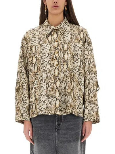 Isabel Marant Floran Shirt In Animal Print
