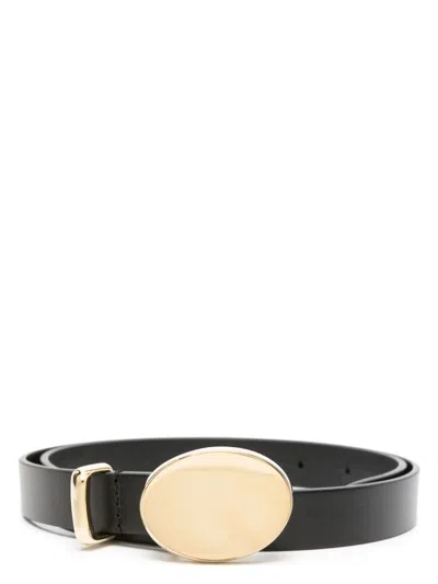 ISABEL MARANT WOMEN'S SILVANA BLACK BELT WITH BUCKLE