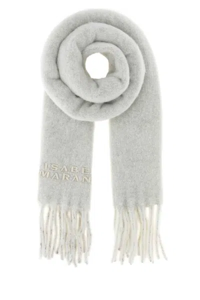 Isabel Marant Firny Alpaca-blend Scarf With Soft Feel In Gray