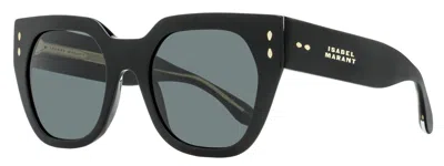 Isabel Marant Women's Square Cat-eye Sunglasses Im0158s 807ir Black 53mm