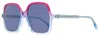 Isabel Marant Women's Square Sunglasses Im0077gs K1gku Red-blue Gradient 56mm In Multi