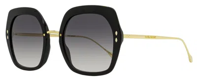 Isabel Marant Women's Square Sunglasses Im0085s 2m29o Black/gold 55mm