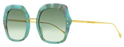 Isabel Marant Women's Square Sunglasses Im0085s Gc19k Green Marble 55mm In Multi