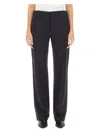 Isabel Marant Straight Leg Trousers With Pockets And Crease In Black