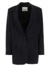 Isabel Marant Black Stretch Polyester Blend Oceany Blazer