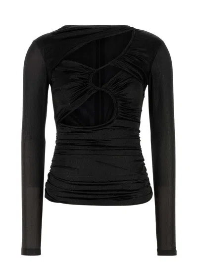 ISABEL MARANT WOMEN'S STRETCH SILK BLEND ROSE TOP