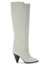 Isabel Marant Ririo Suede Slouchy Boot In Ecru