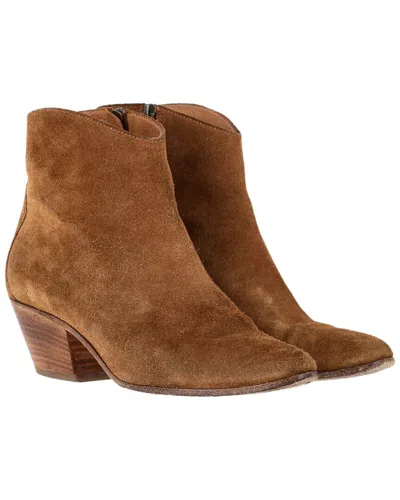 Pre-owned Isabel Marant Women's Suede Dacken Bootie (authentic Pre-loved)