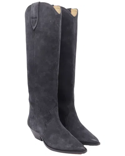Pre-owned Isabel Marant Women's Suede Denvee Knee-high Boot (authentic Pre-loved)