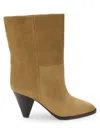Isabel Marant Rouxa Suede Boots In Taupe
