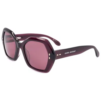 Isabel Marant Geometric-frame Sunglasses In Purple