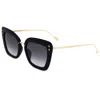 Isabel Marant Women's Butterfly Sunglasses Im0083gs 2m29o Black/gold 53mm In Burgundy