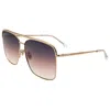 Isabel Marant Women's 62 Mm Brown Sunglasses In Gold
