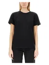 Isabel Marant Cotton Logo Print T Shirt In Black