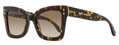 Isabel Marant Women's Tapered Butterfly Sunglasses Im0103/s 086ha Havana 52mm In Brown