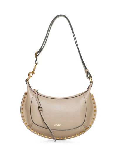 Isabel Marant Women Taupe Oskan Moon Shoulder Bag