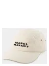 Isabel Marant Tedji Cotton Baseball Cap With Curved Visor In White