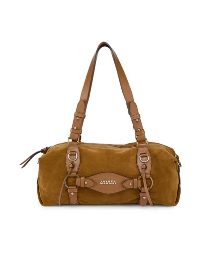 Isabel Marant Women's Tilpa Mini Suede Bowling Bag In Cognac