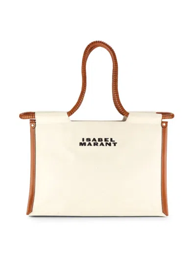 ISABEL MARANT WOMEN'S TOLEDO LEATHER TRIM TOTE