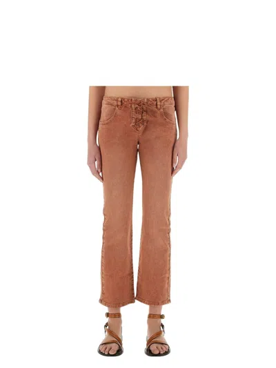 Isabel Marant Women's Vanel Jeans | Size Fr 38 | Pa0544fb Color C2h02i11bh In Orange