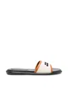 Isabel Marant Vikee Slides In Leather Brown