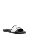 Isabel Marant Vikee Slides In Ecru,black